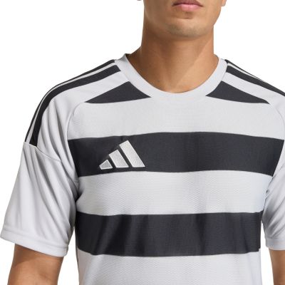 5. adidas Hooped 26 Jersey Men’s T-Shirt Grey-Black KF3396