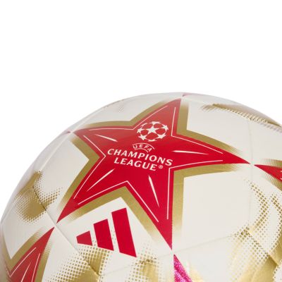 3. adidas UCL Club 26/27 League Stage Football White, Red, and Gold KE9764