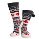 20. GLOVII HEATED SLIPPERS WITH SOCKS, SIZE 36-43, NORWEGIAN PATTERN, BATTERIES AND CHARGING CABLE INCLUDED, GQ4M