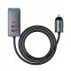 2. Baseus Share Together 120W PPS Car Charger 2xUSB-A 2xUSB-C with Extension Cable - Gray