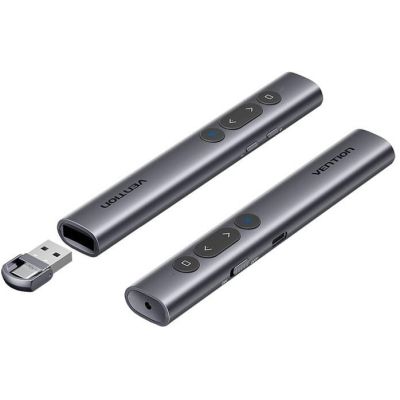 3. Vention Wireless Presentation Pointer with Green Laser + Buttons and Built-in Rechargeable Battery
