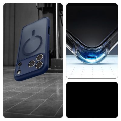 15. Spigen Ultra Hybrid MagSafe Case for iPhone 18 Pro / 17 Pro - Dark Blue