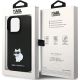 8. Karl Lagerfeld KLHCP14LSMHCNPK case for iPhone 14 Pro - black Silicone C Metal Pin