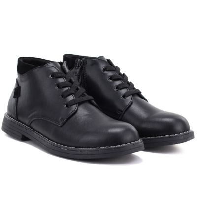 4. Women's leather ankle boots, black eVento 26BT17-494