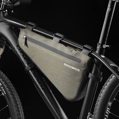 7. Rockbros AS-017 bicycle frame bag 5 l - dark green