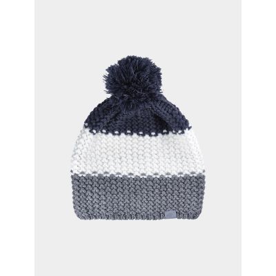 Men's winter hat with pompom 4F 4FWAW24ACAPM461-91S