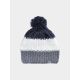 Men's winter hat with pompom 4F 4FWAW24ACAPM461-91S