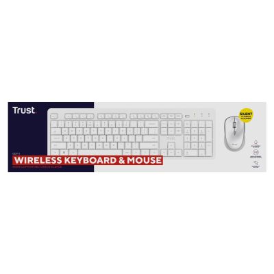 8. Trust ODY II Wireless White US Keyboard + Mouse