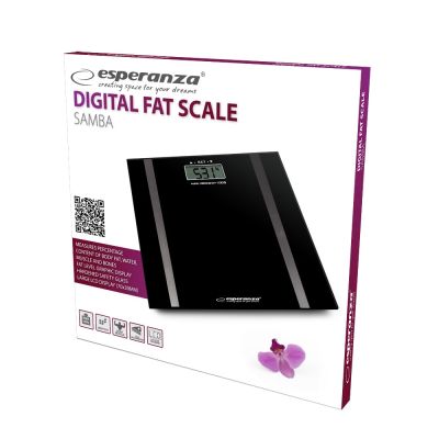 10. Esperanza SAMBA EBS018K bathroom scale (black)