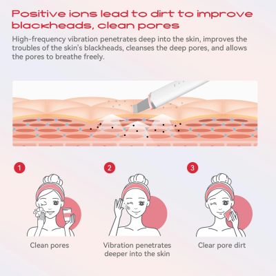 8. MAXGROOM M-169 ultrasonic cavitation peeling device with LED light therapy - white