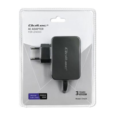 8. QOLTEC POWER SUPPLY FOR LENOVO 65W | 20V | 3.25A | 4.0*1.7
