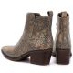 5. Women's snakeskin cowboy boots, gold, M.Daszyński SA261-1