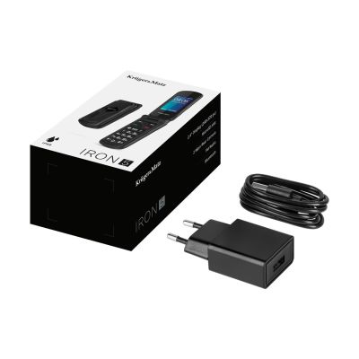 7. KRUGER&MATZ PHONE IRON 5 FLIP 4G KM0466 BLACK