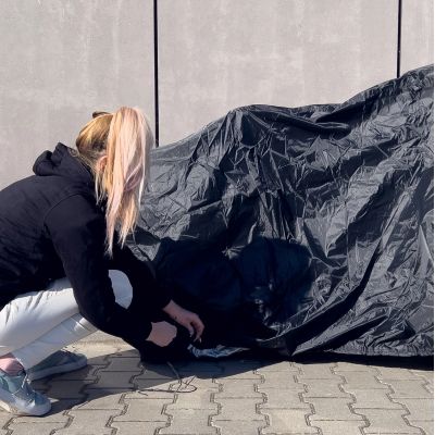 14. Waterproof grill cover, bicycle cover, bike cover, garden furniture cover, XXL cover, black