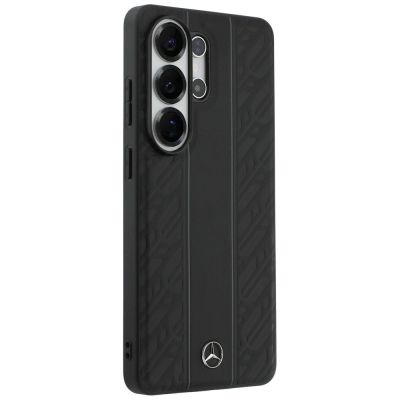 4. Mercedes Laurel Leaves Vertical Stripes MagSafe Case for Samsung Galaxy S26 Ultra - Black