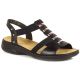 8. Black leather Roman sandals Rieker W 64580