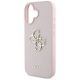 6. Guess Grained Big 4G Logo Small Classic Logo case for iPhone 16 - pink