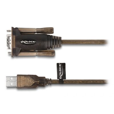 4. DeLOCK Adapter USB 2.0 Type-A to 1 x Serial RS-232 D-Sub 9-pin male with screws, 1.5 m