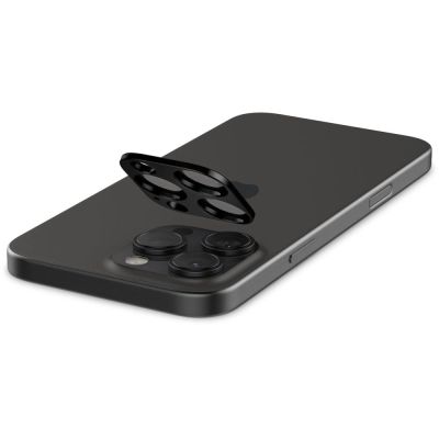 5. Spigen Optik.tR Camera Protector for iPhone 14 Pro / Pro Max / 15 Pro / Pro Max / 16 Pro / Pro Max - Black 2 pcs.
