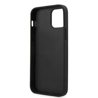 7. Guess Saffiano Vintage Script Case for iPhone 12 Pro Max 6.7" - Black