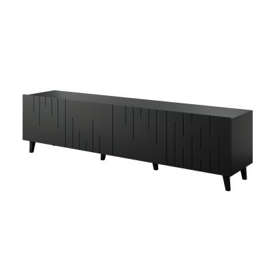 TV cabinet BARI 200x42x52 black matt
