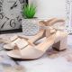 9. Sandals on the post of Sergio Leone W SK139F beige