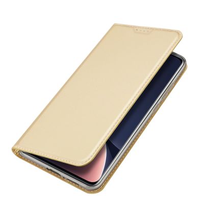 4. Dux Ducis Skin Pro Case Xiaomi 13 Pro Flip Card Wallet Gold Stand