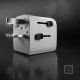 7. SBS universal travel adapter - EU 2xUSB-A - white
