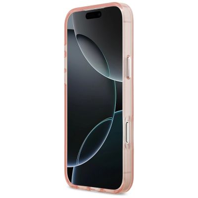 5. Karl Lagerfeld IML Aquarelle Choupette & Logo MagSafe Case for iPhone 17 Pro - Pink