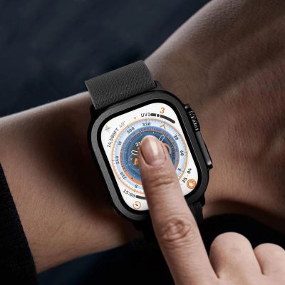 3. Tech-Protect 2-pack tempered glass for Apple Watch Ultra 49mm - black