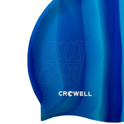 2. Crowell Multi Flame silicone swimming cap col. 13