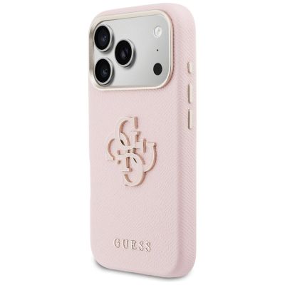 2. Guess FW Resin Logo Case for iPhone 17 Pro - Pink