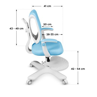 7. Junior 4.6 Blue Swivel Chair