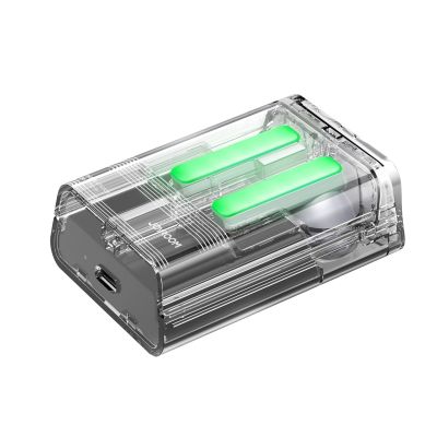 4. TWS Joyroom JR-TC1 IceLens Series wireless headphones with LED lights - black