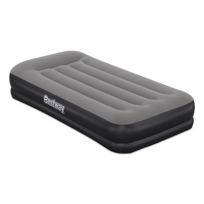 4. Bestway 671BT Air Mattress Single Mattress Black, Gray Unisex