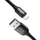4. Baseus Three Primary Colors 3in1 USB-A - micro USB / Lightning / USB-C 3.5A cable 0.3 m - black