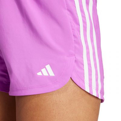 5. adidas Pacer Training 3-Stripes Woven High Rise shorts W IX1079
