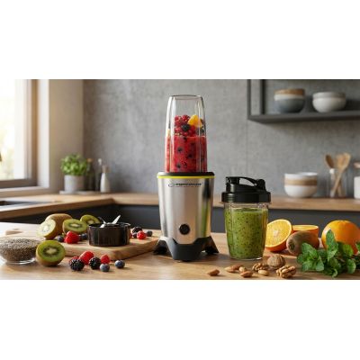 18. Esperanza MASTER EKM028 sports blender (1000W; black and silver)