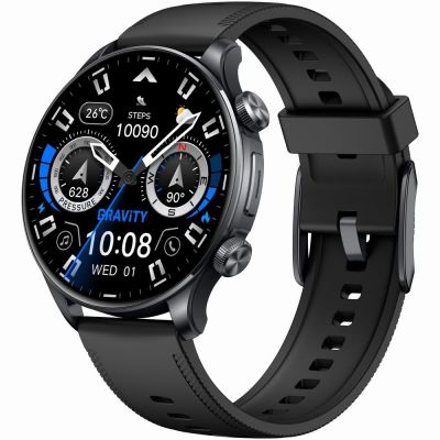 5. Smartwatch Gravity Black 2 Straps GT35-1