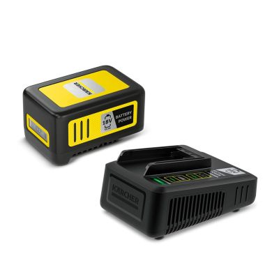 9. Fast Charger + KARCHER 18 V 5 Ah Battery