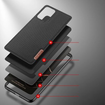 3. Dux Ducis Fino case cover, nylon material Samsung Galaxy A73 black