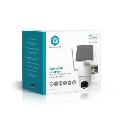 13. Nedis Smartlife 4G Outdoor Camera, IP65 Motion Sensor, Night Vision, White