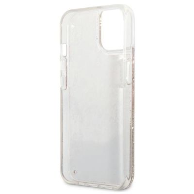 7. Guess GUHCP13SLFLSD iPhone 13 mini 5.4" gold/gold hardcase Paisley Liquid Glitter