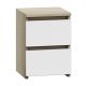 3. M2 MALWA BEDSIDE TABLE 2 DRAWERS SONOMA MIX