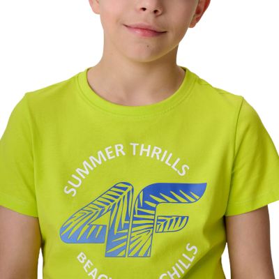 4. Boy's T-shirt 4F M3284 juicy green 4FJWSS26TTSHM3284 45S