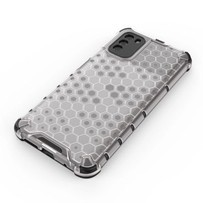 4. Honeycomb Case armor cover with TPU Bumper for Xiaomi Poco M3 transparent