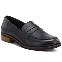 Women's chocolate moccasin shoes Sergio Leone MK-03