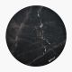 3. Arozzi Zona Round Floor Pad Black, Marble Color Microfiber, Rubber