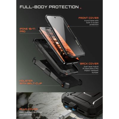10. Supcase Unicorn Beetle Pro Case for iPhone 18 Pro / 17 Pro - Black