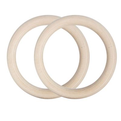 17. Wooden gymnastic rings with measuring tape HMS TX07